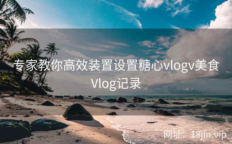 专家教你高效装置设置糖心vlogv美食Vlog记录